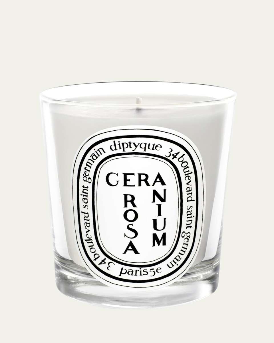 Geranium Rosa (Rose) Scented Candle, 6.5 oz.